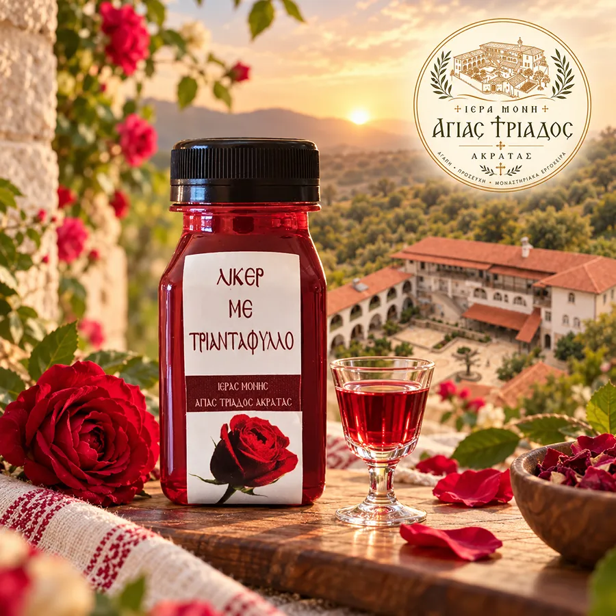 Λικέρ με τριαντάφυλλο Λικέρ με τριαντάφυλλο