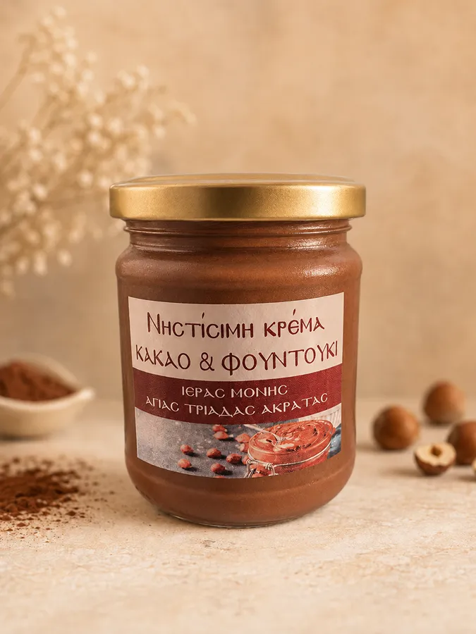 Νηστίσιμη κρέμα κακάο-φουντούκι
