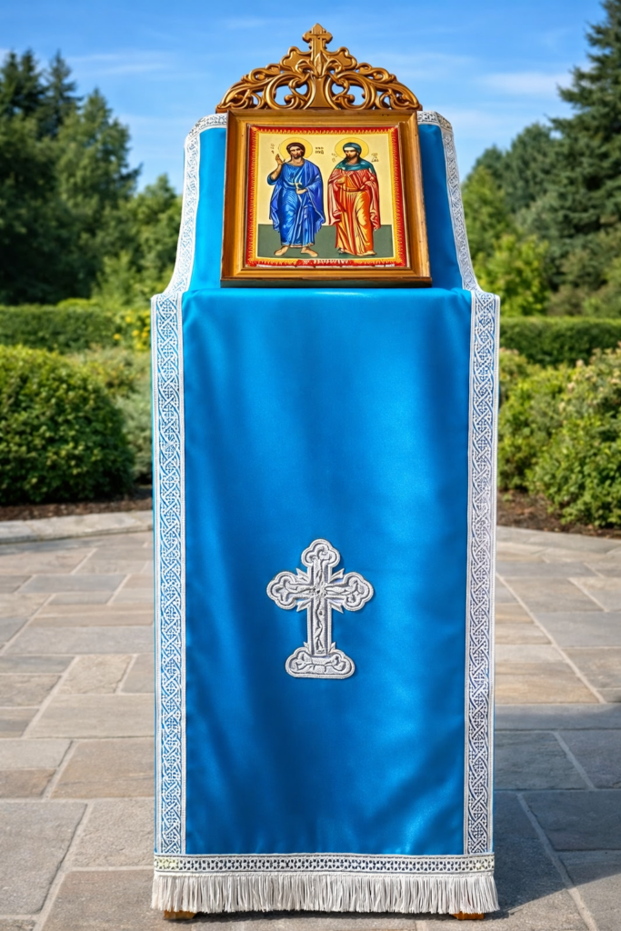 Προσκυνητάριο μπλε 1