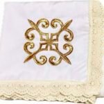 Καρέ αρτοκλασίας λευκό σχέδιο 1