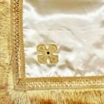 Καρέ αρτοκλασίας λευκό γυαλιστερό με 4 σταυρούς