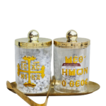 Θήκη για λιβάνι και καρβουνάκια σε μεταλλικό δισκάκι