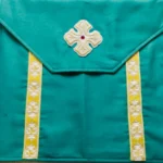 Θήκη πρόσφορου πράσινο - χρυσό