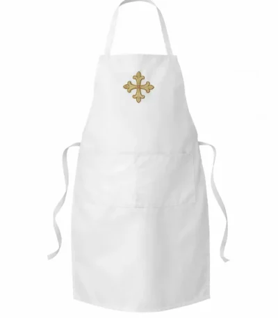 Ποδιά προσφόρου λευκή