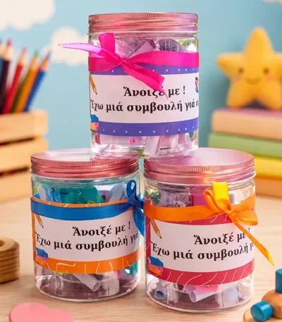 Βαζάκι σοφίας για το σχολείο «Άνοιξέ με! Έχω μια συμβουλή για σένα»