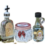 Σετ με 2 μπουκαλάκια αγιασμού και 60γρ. θυμίαμα