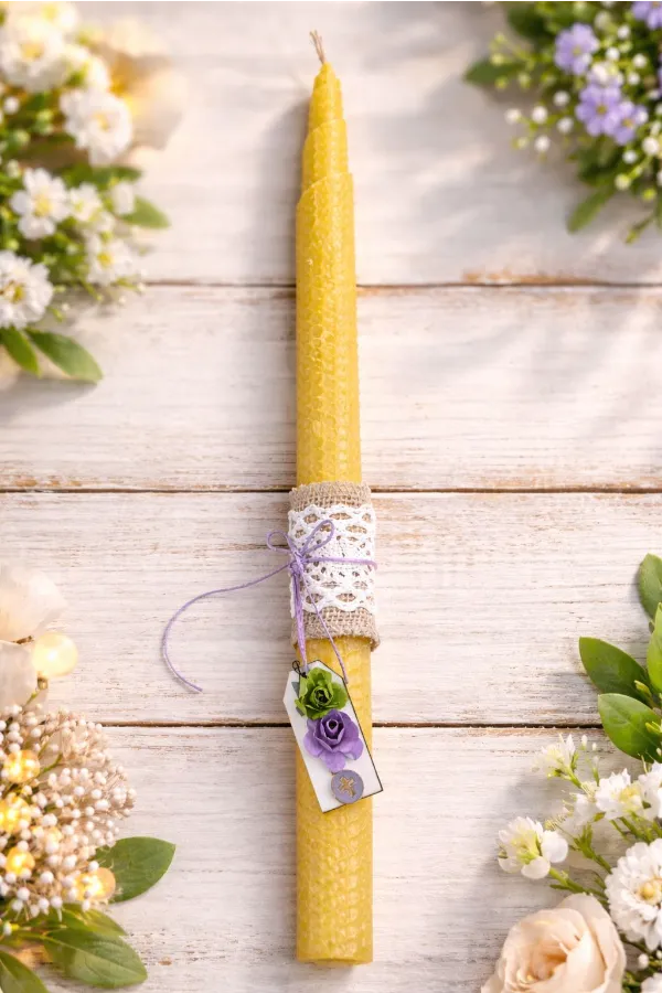 Λαμπάδα κηρήθρας "Πασχαλιά"