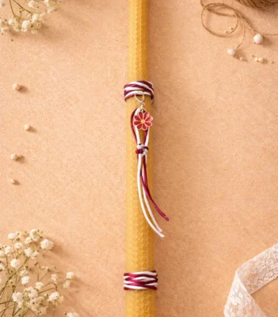 Λαμπάδα "Κόκκινη μαργαρίτα"