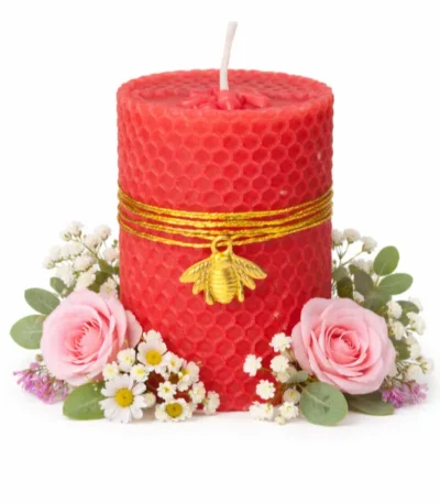 Διακοσμητικό αρωματικό κόκκινο κερί