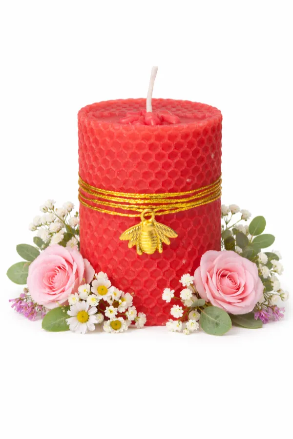Διακοσμητικό αρωματικό κόκκινο κερί