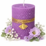 Διακοσμητικό αρωματικό μωβ κερί