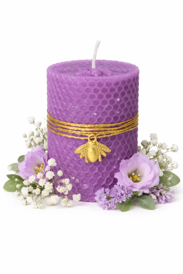 Διακοσμητικό αρωματικό μωβ κερί