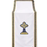 Αναστάσιμο προσκυνητάρι λευκό-χρυσό-μπλε 1