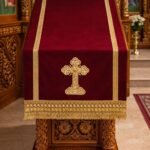 Αναστάσιμο μικρό προσκυνητάρι μπορντώ 1