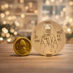 Κέρινη εικόνα και μοτίβο Αγίου Παϊσίου