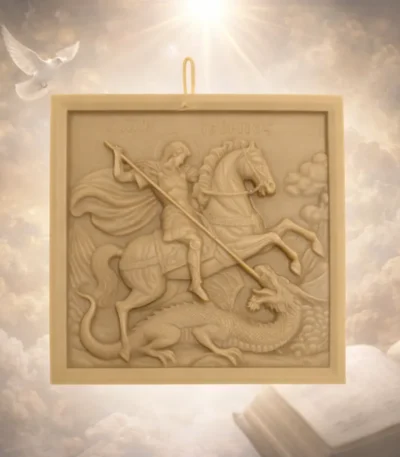 Κέρινη εικόνα Αγίου Γεωργίου