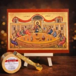 Εικόνα Μυστικός Δείπνος θυμίαμα βυζαντινό και λαβίδα