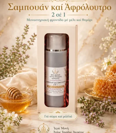 Σαμπουάν & Αφρόλουτρο 2 σε 1 με Μέλι και Θυμάρι