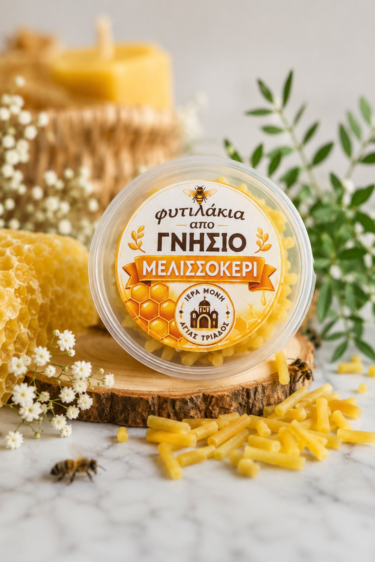 IMG-cbf4cbc4c4ba685a159e2a420407363e-V Φυτιλάκια από Γνήσιο Μελισσοκέρι - Image 1