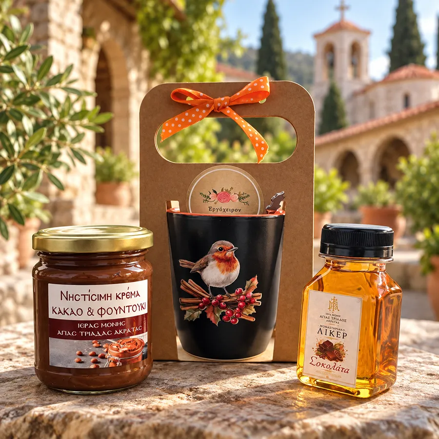  Κούπα, Νηστίσιμη Κρέμα Κακάο & Φουντουκιού και Λικέρ Σοκολάτα