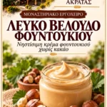 Λευκό Βελούδο Φουντουκιού – Νηστίσιμη Κρέμα