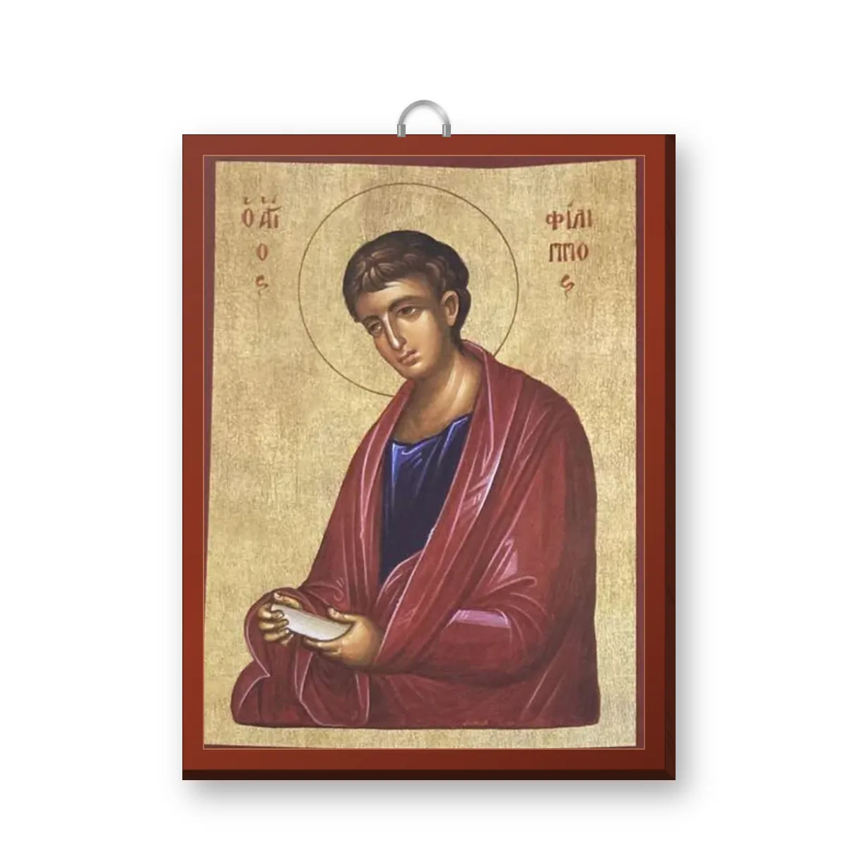Εἰκόνα Ἁγίου Ἀποστόλου Φιλίππου – ξύλινη εἰκόνα μὲ κρεμαστάρι Εἰκόνα Ἁγίου Ἀποστόλου Φιλίππου – ξύλινη εἰκόνα μὲ κρεμαστάρι