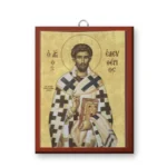 Εἰκόνα Ἁγίου Ἐλευθερίου – ξύλινη εἰκόνα μὲ κρεμαστάρι