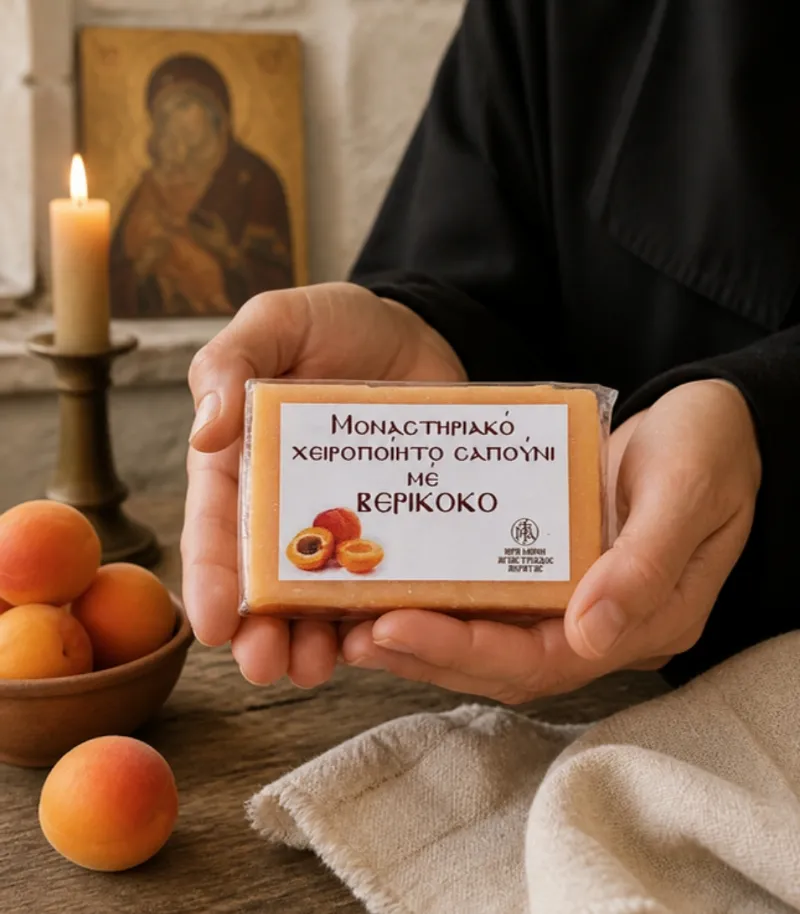 Σαπούνι με βερίκοκο – Ἱερὰ Μονὴ Ἁγίας Τριάδος Ἀκράτας